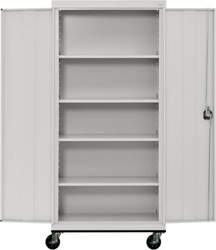 Sandusky Lee TA4R362472-05 Mobile Steel Cabinet ، 36 "W × 24" D X 78 "H ، Dove Gray in Kuwait