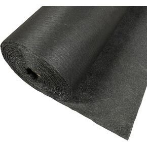 Black Iron On Interfacing for Sewing,Single-Sided Adhesive Lining Lightweight Fusible Interfacing 100cm Wide (Black 30g - 2 metros)