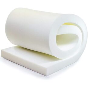 QOMFY 1" Height x 12" Width x 72" Length 1.8 Density 44ILD (Firm) Upholstery Foam Cushion Made in USA