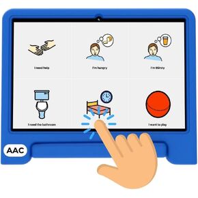 TalkingTiles - AAC Device للوحة التوحد وملهى. مجلس الاتصال للأطفال غير اللفظيين والكبار. قرص التواصل البديل المعزز. بديل ل PECS وبطاقات الاتصال.
