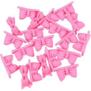 20pcs ملحقات DIY Bowknots لقذائف الهاتف ديكور ومحرف راتنج أقواس خفيفة الوزن وصديقة للبشرة لعلاقات الشعر وزينة عيد الميلاد