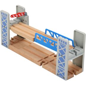 1 Set Wooden Train Track Bridge DIY Creative for Model Railroad Accessories Engaging Building Blocks for Ages Present for Young Engineers