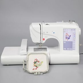 Sewing and Embroidery Machine, Computerized Digital Embroidery Machine, Electric Embroidery Machine, Embroidery Sewing Machine with 7" LCD Screen and USB Port, for Beginners