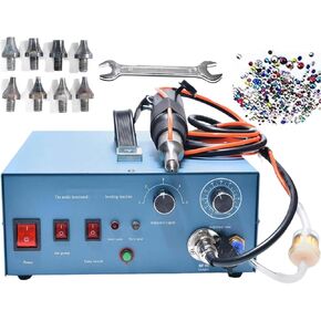 Pearl Setting Machine and applicator, Bead Press and air Pump with Adjustable time and Power/Pearl bonding Machine for Accessories and Clothing and Embroidery