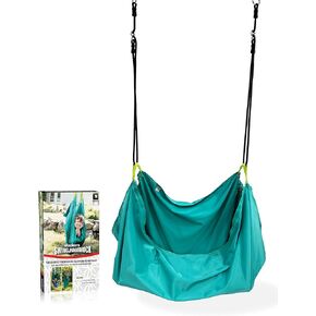 Slackers Hammock Swing- Easily Attach to Your Favorite Backyard Tree, Swing Set, or Slackers Build a Branch - The Perfect Family Fun Addition to Your Backyard Adventures - Recommended for Ages 3+