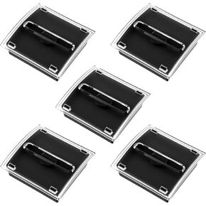 5 PCS Pop up Sticky Notes Dispenser, 3 X 3 in Sticky Note Holder Dispenser Clear Top Black Base, Pop up Notes Dispensers for Desk Office Home Shop School Supplies Gift