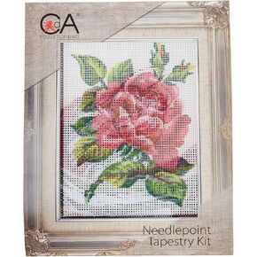 RTO Red Rose Collection D'Art Stamped Needlepoint Kit