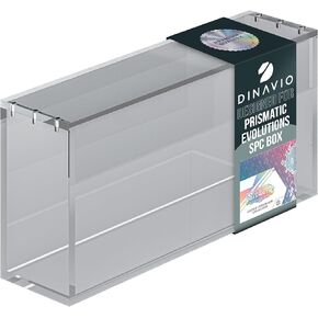 Prismatic Evolutions SPC Box Acrylic Display Case with Magnetic Lid - 8 + 5mm Thick Acrylic with 5x3mm Magnets - Compatible with Prismatic Evolutions Super-Premium Collection Box