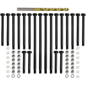 Hardened Steel Front Rear Suspension Arm PIN 7740 7741 7742 for 1/5 X-MAXX 6S 8S 1/6 XRT RC Car Upgrades（Black）
