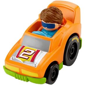 Replacement Part for Fisher-Price Little People Launch and Loop Raceway GMJ12 - Replacement Orange Car Vehicle with Driver