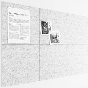 Bumusty Large Cork Board 47"x35" Alternative - 12 Pack Felt Wall Tiles with 70 Safe Removable Adhesive Tabs, 30 Pushpins, Cork Boards for Walls Pin Board Tack Board Cork Board (Denim Blue)