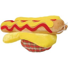Hot Dog Hat - 18" Length -Funny Novelty Costume Accessory for Parties & Events Ages 3+ - One Size Fits Most Whimsical Wear - Funny Hat