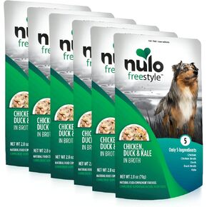 Nulo Freestyle Variety Flavor Real Meat Grain-Free Premium Puppy & Dog Food Topper, 2.8 Ounce (Pack of 6)