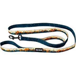 Wolfgang Heavy Duty Dog Leash, Pull-Tested to Over 800 lbs for Walking & Training, Overland Print, Dual Handle Large
