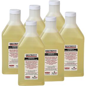 MBM AC CED21/6 Destroyit Shredder Oil (Pack of 6), 1 Quartz Bottles (32oz), Compatible with any Distroyit Shredders, Special Formula