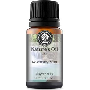 Rosemary Mint Fragrance Oil (15ml) for Diffusers, Soap Making, Candles, Lotion, Home Scents, Linen Spray, Bath Bombs, Slime