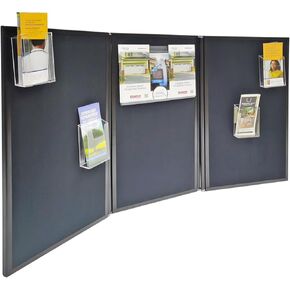 FixtureDisplays® 54 X 30 X 0.75" Tabletop Loop and Hoop Display Board, Double Sided with Carrying Bag 119022-NPF