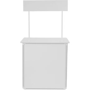 Tradeshow Podium Table Portable, Popup Promotional Counter with Storage Bag, Exhibition Booth Display Banner Stand, 88.18lbs Capacity