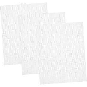 TOYANDONA 3pcs Mesh Sheets for Crafting Crochet and Quilting and Breathable Pattern for Handmade Projects Transparent