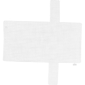 NUOBESTY Plastic Mesh for Crafts Embroidery and Crochet Projects Plastic Woven Canvas for Bag Making and More Versatile Craft Material