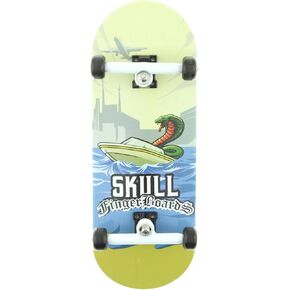 Skull Fingerboards® City Limits 34mm Pro Complete Professional Wooden Fingerboard Mini Skateboard 5 PLY with CNC Bearing Wheels