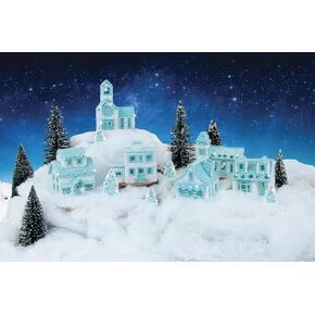 Snowy Christmas Village Plastic Canvas Kit