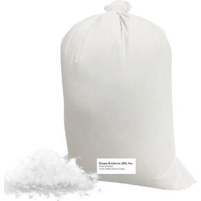 Dream Solutions USA DS Solutions USA Bulk Goose Down Filling (1/2 lb.) 650 Fill Power – 100% Natural White, No Feathers – Fill Comforters, Pillows, Jackets and More – Ultra-Plush Hungarian Softness