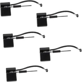 5Pcs Black Gel Ink Counter Pens with Adhesive Base and Chain Smooth Writing Office Supplies for Banks Retailers and Lobbies