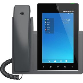 Grandstream GXV3470 IP Video Phone | 16 Lines, 16 SIP Accounts | 7-Inch Color Touch Screen | Wi-Fi 6 | Dual-Port Gigabit Ethernet with Integrated PoE