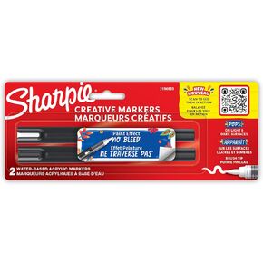 Sharpie Creative Acrylic Markers - Brush Tip, Set of 2, 2196903