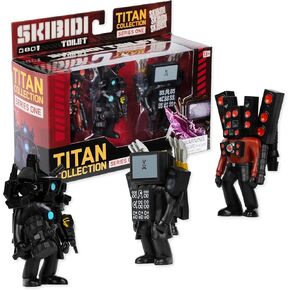 SKIBIDI Toilet Titan 3 Pack – All-New Collectibles, Officially Licensed Toilet Merch