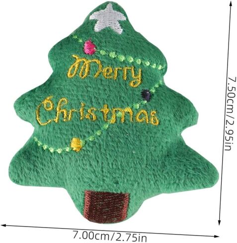 Hemoton 3pcs Adorable Christmas Tree Plush Cat Teething Toy Fun Interactive Holiday Cat Toy for Kittens for Indoor Play and Festive Decoration in Kuwait
