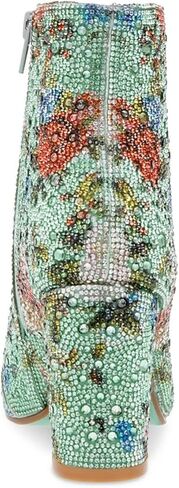 Betsey Johnson Cady Ankle Boot, White, 7.5 M US, White, 7.5 in Saudi Arabia
