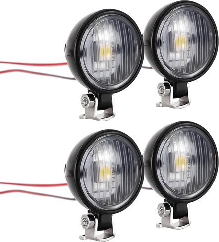 INJORA Round LED Lights with Bracket for RC Cars Upgrade,14.8mm(White) in Saudi Arabia