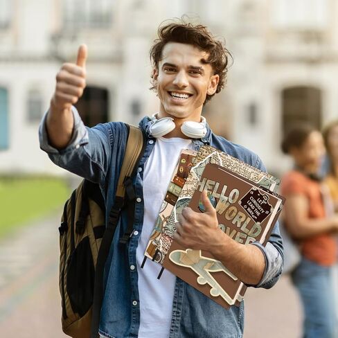 6 حزمة أغلفة الكتب الممتدة Jumbo ، أغلفة ملونة لحماية الكتب المدرسية ورعاية الكتب المدرسية ، وقائية قابلة لإعادة الاستخدام القابلة لإعادة الاستخدام للكتب الغشائية التي تصل إلى 9 × 11 بوصة (خريطة) in Kuwait