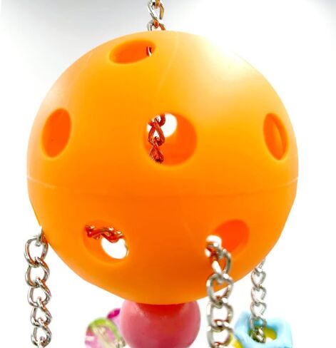 Pullable Bird Plastic Ball Toys with Acrylic Pacifiers and Flowers, Colorful Parrot Toys for Medium and Large Parrot Quaker Monk Parakeet Sun Conures (Light Green) in Saudi Arabia