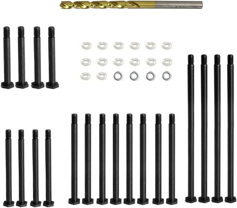 دبوس ذراع التعليق الخلفي الصلب الصلب 7740 7741 7742 لـ 1/5 X-Maxx 6S 8S 1/6 XRT RC Productions （Black） in Saudi Arabia
