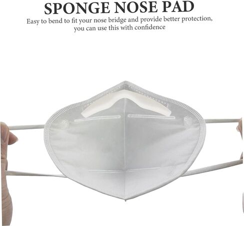 Gatuida 1 Nose Bridge with Tape Nose Bridge Pads Foam Nose Pad Sleeping Cushions Pads Nose Adult Strips Right Nose Bracket Wire Mask Supply Mask Accessories Nose Wire Black Sponge in Saudi Arabia