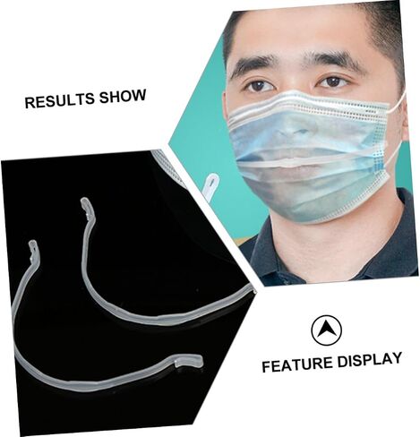 Cabilock 1set Mouth and Nose Mask Bracket Tape Neoprene Strap Band Face Masks for Adults Mouth Mask Protection Strip Mouth Mask Inner Holder Mask Insert Strap Pp White 12pcs in Saudi Arabia