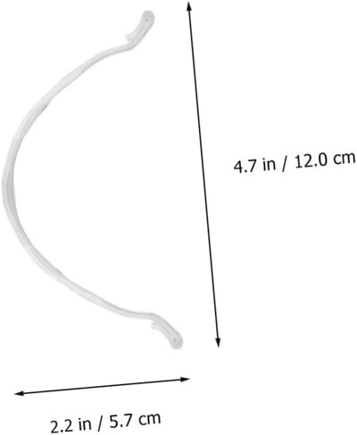 Cabilock 1set Mouth and Nose Mask Bracket Tape Neoprene Strap Band Face Masks for Adults Mouth Mask Protection Strip Mouth Mask Inner Holder Mask Insert Strap Pp White 12pcs in Saudi Arabia