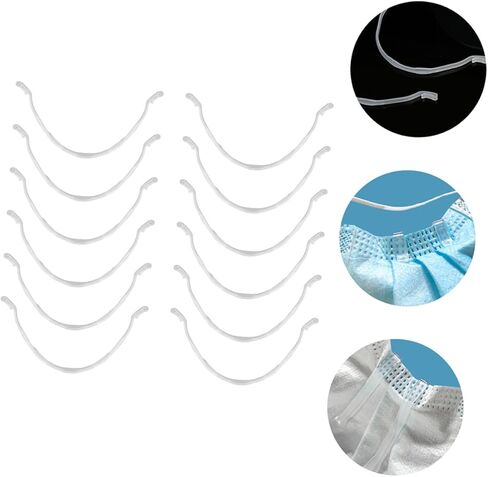 Cabilock 1set Mouth and Nose Mask Bracket Tape Neoprene Strap Band Face Masks for Adults Mouth Mask Protection Strip Mouth Mask Inner Holder Mask Insert Strap Pp White 12pcs in Saudi Arabia