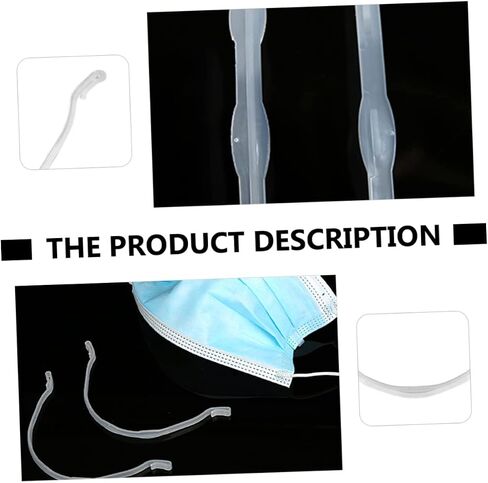 Cabilock 1set Mouth and Nose Mask Bracket Tape Neoprene Strap Band Face Masks for Adults Mouth Mask Protection Strip Mouth Mask Inner Holder Mask Insert Strap Pp White 12pcs in Saudi Arabia