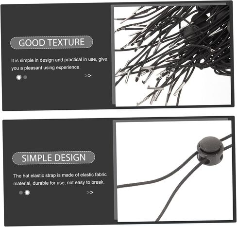 Totority Adjustable Cord Fastener Retainer Windproof Hats for Lanyard Rope Straps Sun Fishing Band Stretchy in Saudi Arabia