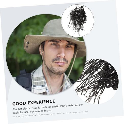 Totority Adjustable Cord Fastener Retainer Windproof Hats for Lanyard Rope Straps Sun Fishing Band Stretchy in Saudi Arabia
