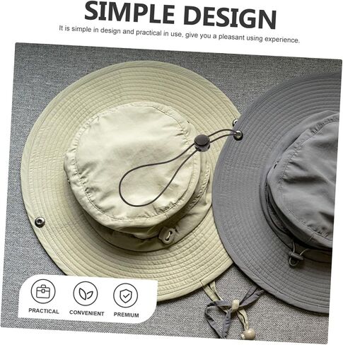 Totority Adjustable Cord Fastener Retainer Windproof Hats for Lanyard Rope Straps Sun Fishing Band Stretchy in Saudi Arabia
