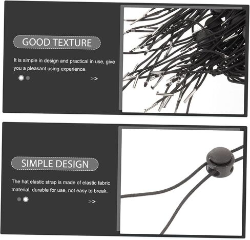 Totority Adjustable Cord Fastener Retainer Windproof Hats for Lanyard Rope Straps Sun Fishing Band Stretchy in Saudi Arabia