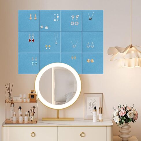 12 Pack Large Cork Board Alternative, 47" x 35" Bulletin Board, Felt Wall Tiles with Safe Removable Adhesive Tabs, Cork Boards for Walls Office School & Home in Saudi Arabia