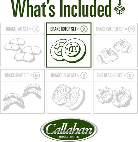 Callahan Front Brakes For 2012 2013 2014 2015 2016 Audi A6 Quattro | 2012 2013 A7 Quattro Replacement Brake Rotors in Saudi Arabia