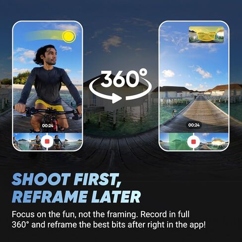 Insta360 X4 GPS Bundle- 8K Waterproof 360 Action Camera, 4K Wide-Angle Video, Invisible Selfie Stick, Removable Lens Guards, 135 Min Battery Life, AI Editing, Stabilization, for Sports, Travel in Saudi Arabia