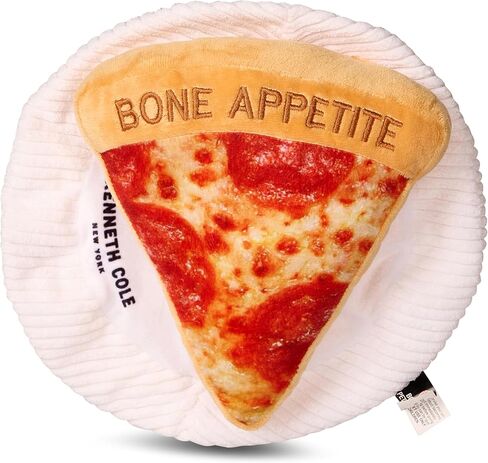Kenneth Cole Plush Dog Toys - Pizza, Hot Dog & Coffee Cup - Stylish, Durable Squeaky Toys for Small & Medium Dogs in Saudi Arabia